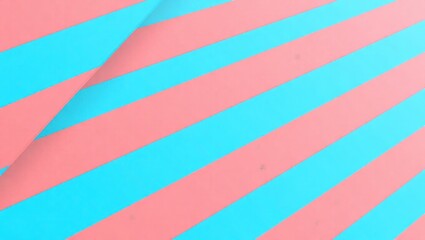 Vibrant Stripes - A Playful Pattern of Turquoise and Coral.