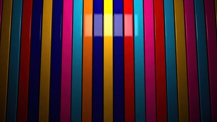 Vibrant Vertical Stripes with a Central Light Reflection.