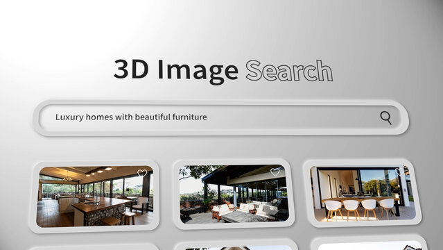 Neumorph Image Search Slideshow