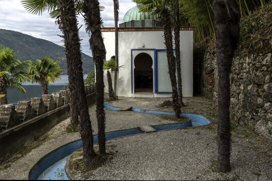 Arab House, Casa Araba, Scherrer Park, Parco Scherrer, Morcote, Lake Lugano, Lago di Lugano, Canton Ticino, Switzerland