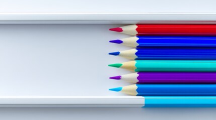 Colorful pencils row art drawing and crafting essentials essential art supplies for artists students crafters