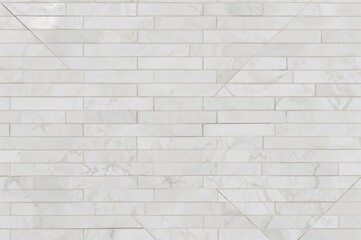 Continuous white herringbone pattern tile design. Background featuring stone or ceramic wall resembling subway style. Flat vector texture ideal for kitchen or bathroom backsplash.