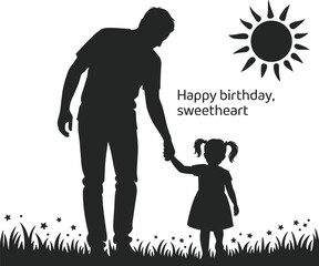 Black and White Illustration of a Happy Businessman in a Suit Holding a Zenith Award Trophy, Symbolizing Success, Achievement, Corporate Victory, and Excellence Recognition.