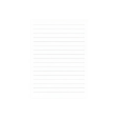 Minimalist notepaper with light gray grid lines, clean white background, modern stationery template