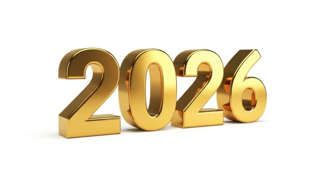 Golden Numbers Representing the Year Twenty Twenty Six