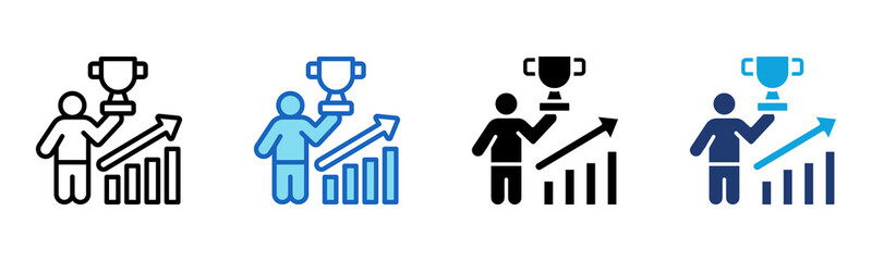 Success icon Multi Style Vector Illustration