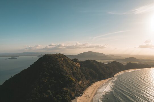 Breathtaking panorama from the top of the paragliding hill at Gunung Gajah Telomoyo