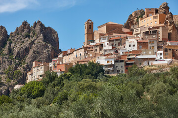 Obraz premium Picturesque village of Lietor. Albacete. Castilla La Mancha. Spain