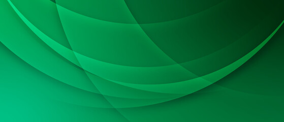 green abstract background overlap layer on bright space with waves decoration