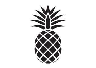 Pineapple Icon, Pineapple Solid Vector Design