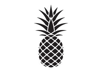 Pineapple Icon, Pineapple Solid Vector Design