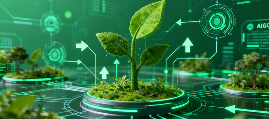 Green Circuit of Life: A Fusion of Nature and Technology in a Digital Ecosystem