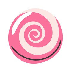 Round caramel candy Christmas confection