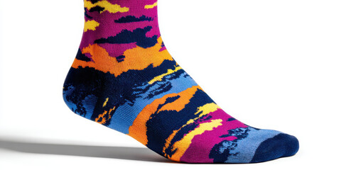 Colorful sock abstract pattern vibrant cozy