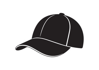 Cap Icon, Baseball Cap, sport hat Solid Vector Design
