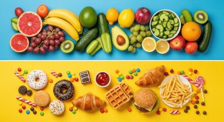 set of easter eggs and flowers