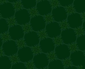 elegant abstract seamless pattern with geometric dots on dark green background, minimal texture for wallpaper and textile design