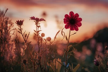 Golden Glow and Silhouettes  A Peaceful Evening Pause