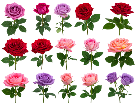 seamless pattern with pink roses