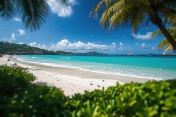 Fototapeta premium Beach holiday during the summer season