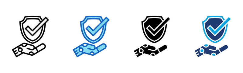Obraz premium Data Protection icon Multi Style Vector Illustration