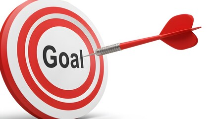 Dart hitting goal target