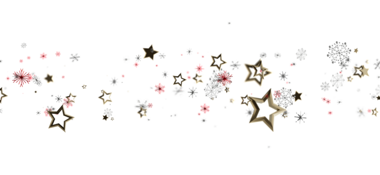 Abstract background featuring a scattering of gold stars and snowflakes in a festive design. Perfect for holiday projects and celebrations. Idea