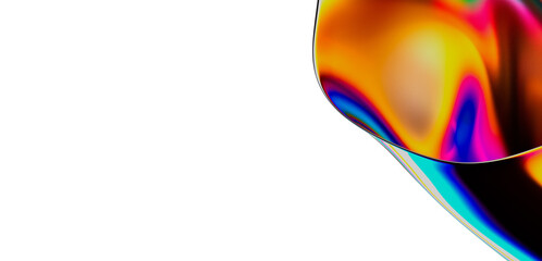 An artistic, abstract image featuring a vibrant blend of colors, including yellow, orange, pink, blue, and green, creating a dynamic design agai