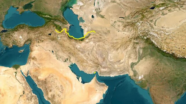 Iran country animation 1080 footages