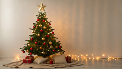 christmas tree and gifts
