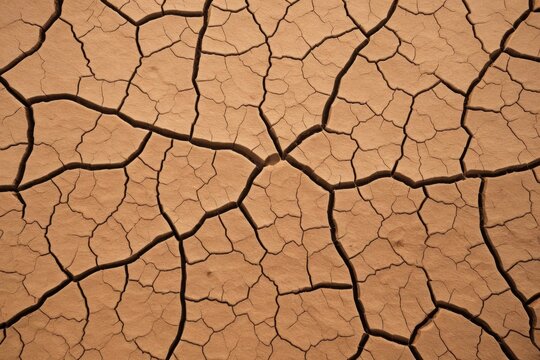 Rissige Erde als Symbol f&uuml;r D&uuml;rre und Klimawandel