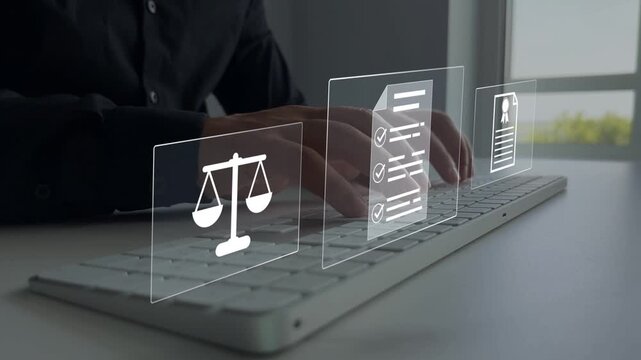 Regulations, law, standards and requirements.Law regulation and compliance rules on virtual screen.Quality assurance,guarantee, standards, certification and standardization.