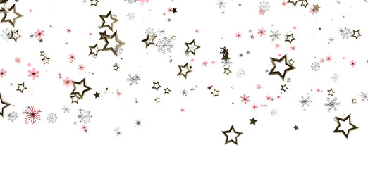 Elegant background featuring golden stars and snowflakes, creating a festive design ideal for Christmas and holiday themes. Perfect for celebrat