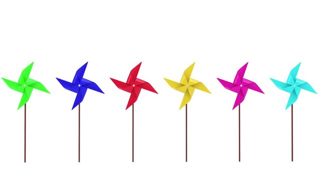 paper windmill rotating