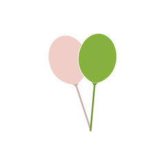 balloon logo icon illustration flat