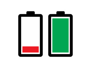 low and full battery icon
