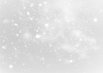 Realistic snow background PNG, falling flakes transparent texture