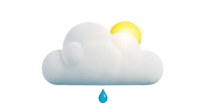 Cloudscape Wonders Serene Weather Scene With Sun Behind The Cloud And Single Droplet Fantasy Landscape Rainy days Sky