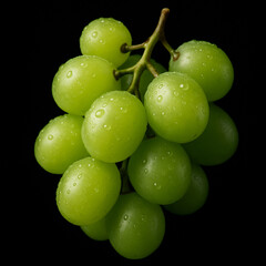 bunch of fresh green grapes