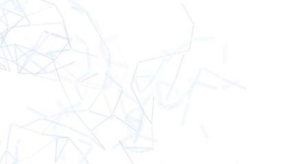 Abstract image of network lines on a white background, representing connections, data, and digital relationships. Perfect for technology, busine