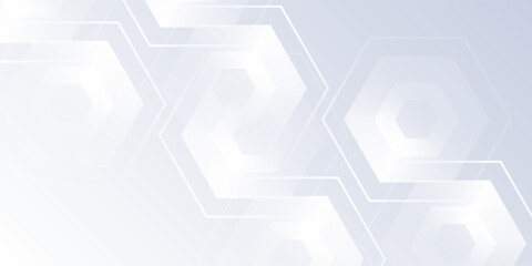 Art white background with gradient color and artistic dynamic hexagon art modern design simple