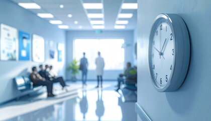 Poczekalnia w przychodni u lekarza tlo