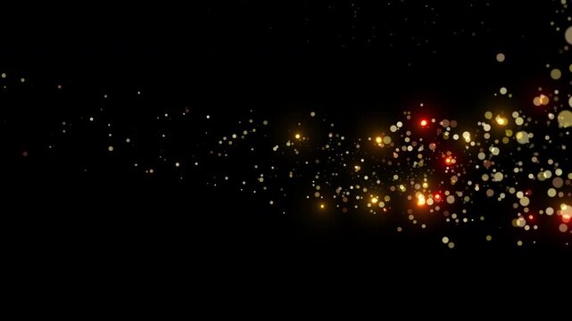 yellow holiday new year decoration particles background