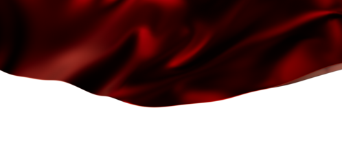 Luxury red silk fabric, flowing elegantly. Perfect for designs needing a rich, sophisticated feel.