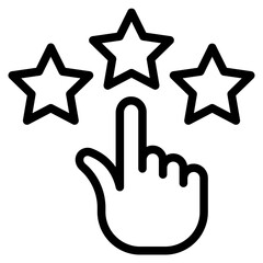 Rating icon vector illustration