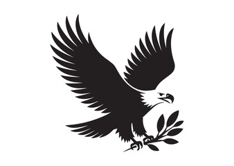 Fototapeta premium Bald Eagle Icon, Bald Eagle Solid Vector, Bald Eagle Design