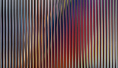 Obraz premium Iridescent glass ripple background, pattern gradient glass, vibrant fractal gradient with smooth distortion texture, with vertical ribbed glass effect.