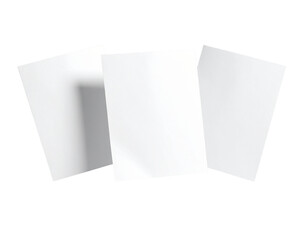  Scattered White Paper Sheets Floating in Minimal Airy Composition