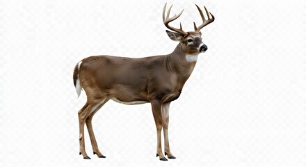 Deer isolated on white background