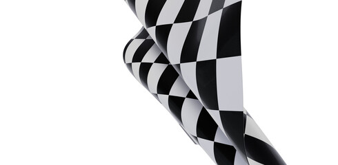 Dynamic checkered flag image, perfect for racing, sports, and competition themes. High-resolution, easily customizable.